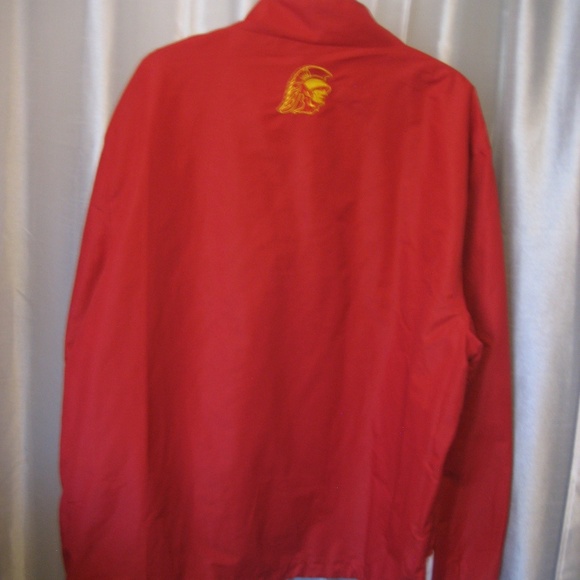 Authentic Apparel USC Trojans Half Zipper Long Sleeve Pull Over Jacket Sz XL - Picture 2 of 5